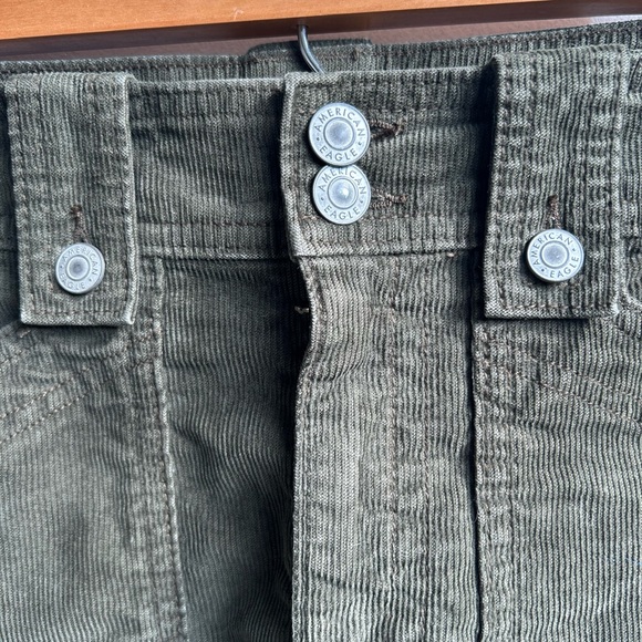 American Eagle Outfitters Olive Corduroy Cargo Skirt - Picture 3 of 6